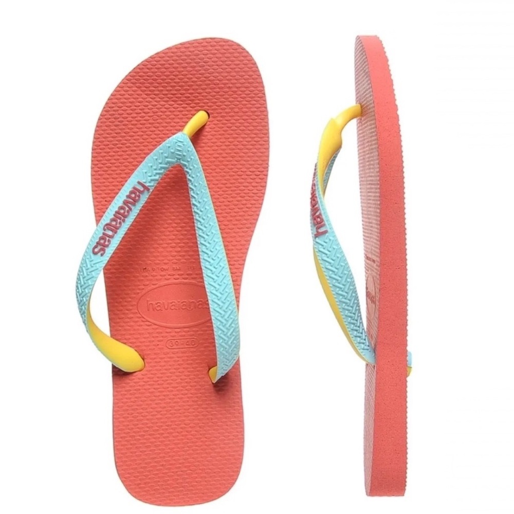 Havaianas Flip Flops | Toddler Girl Size 11/12C | Red & Blue | New